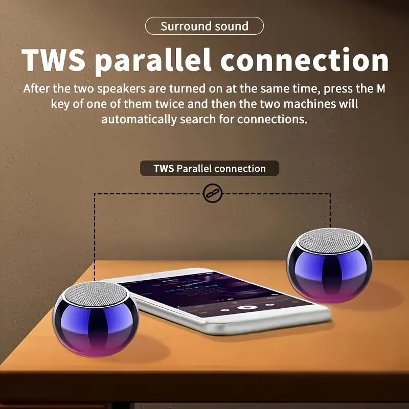 🔊M3 Flash Wireless Speakers – Steel Gun Metal Sound Beast