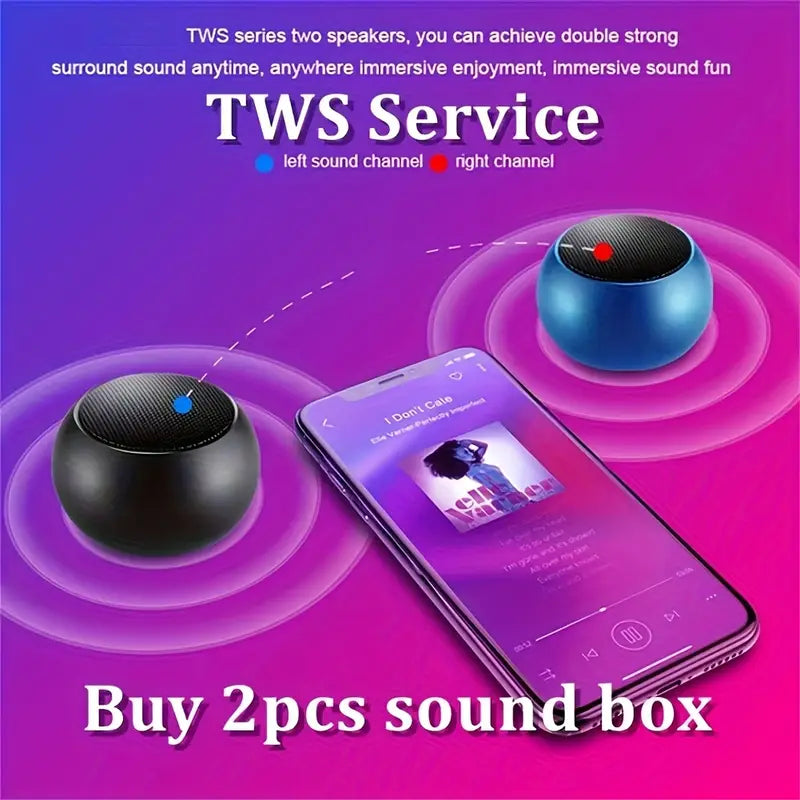 🔊M3 Flash Wireless Speakers – Steel Gun Metal Sound Beast